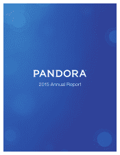 Elastisk Forekomme festspil Pandora Annual Report Downloads